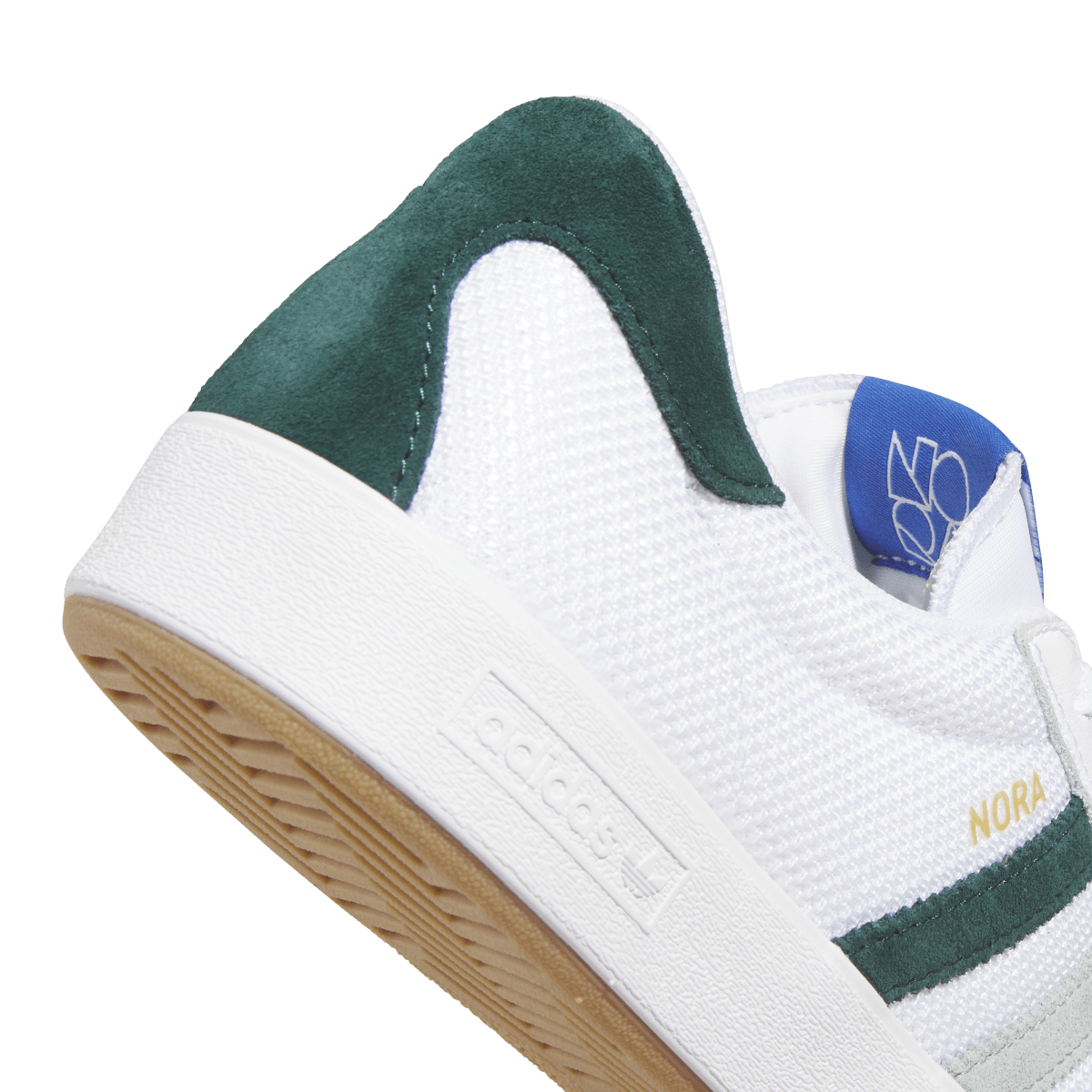 Overkicks - Adidas Nora White Aurora Ivy Wonder Sage (HQ7540) - detalle lateral interior