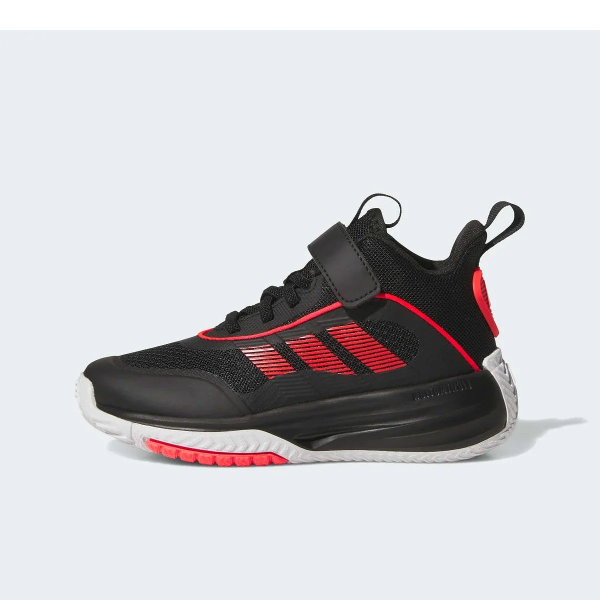 Overkicks - Adidas Ownthegame 3.0 Black Lucid Red (GS) (JQ7939) - vista lateral