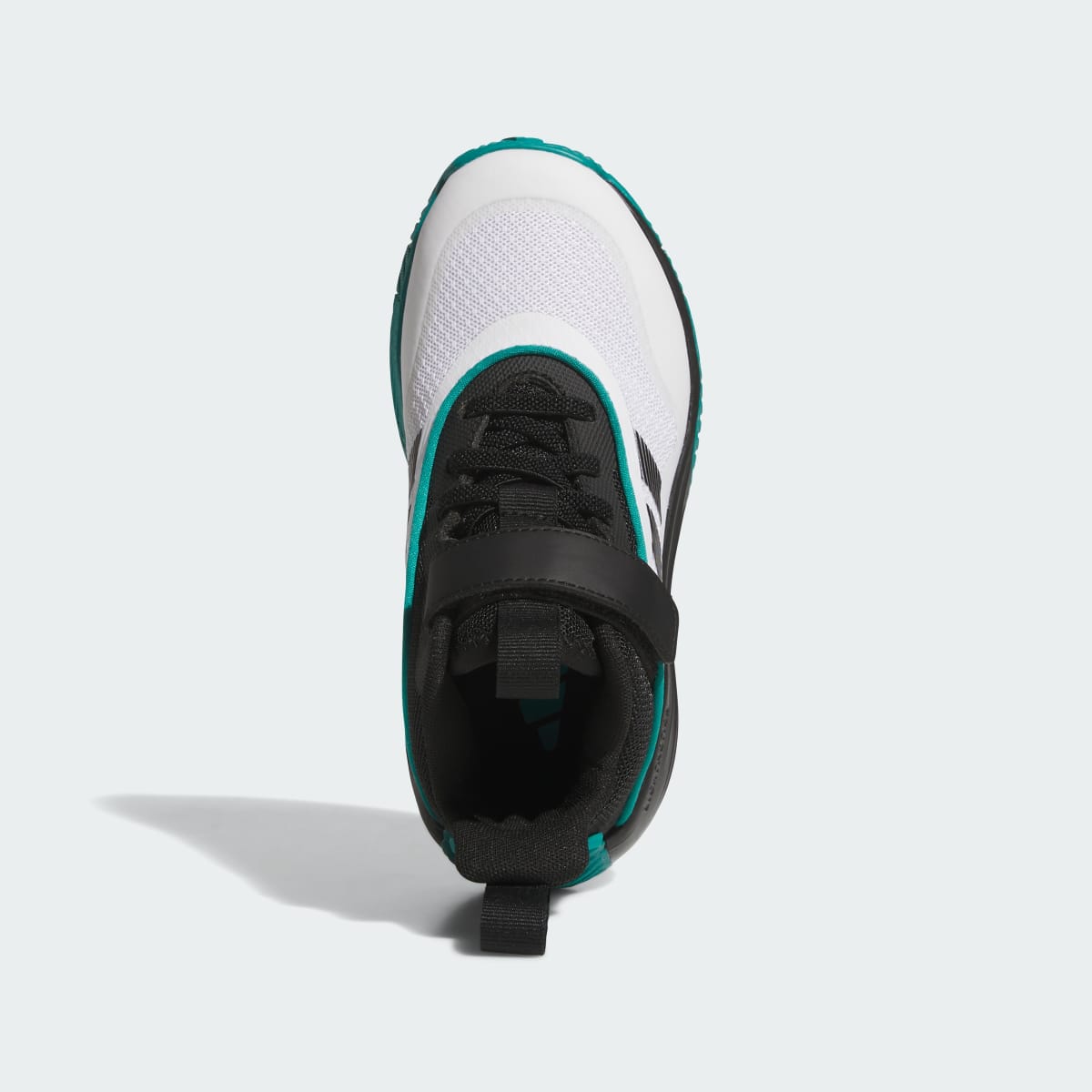 Overkicks - Adidas Ownthegame 3.0 Cloud White Core Black Pure Teal (GS) (JQ7940) - imagen 3