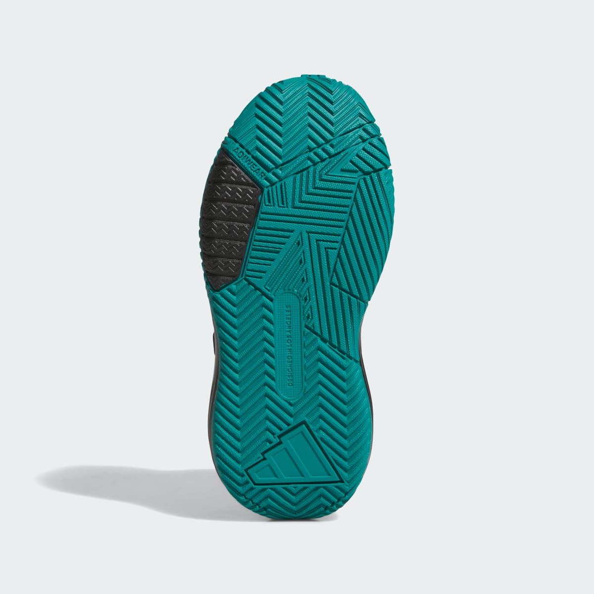 Overkicks - Adidas Ownthegame 3.0 Cloud White Core Black Pure Teal (GS) (JQ7940) - imagen 4