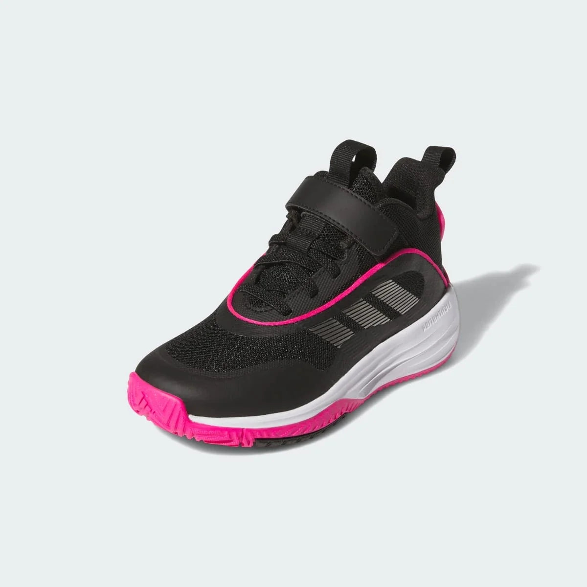 Overkicks - Adidas Ownthegame 3.0 Core Black Iron Metallic Shock Pink (GS) (JQ7941) - imagen 2