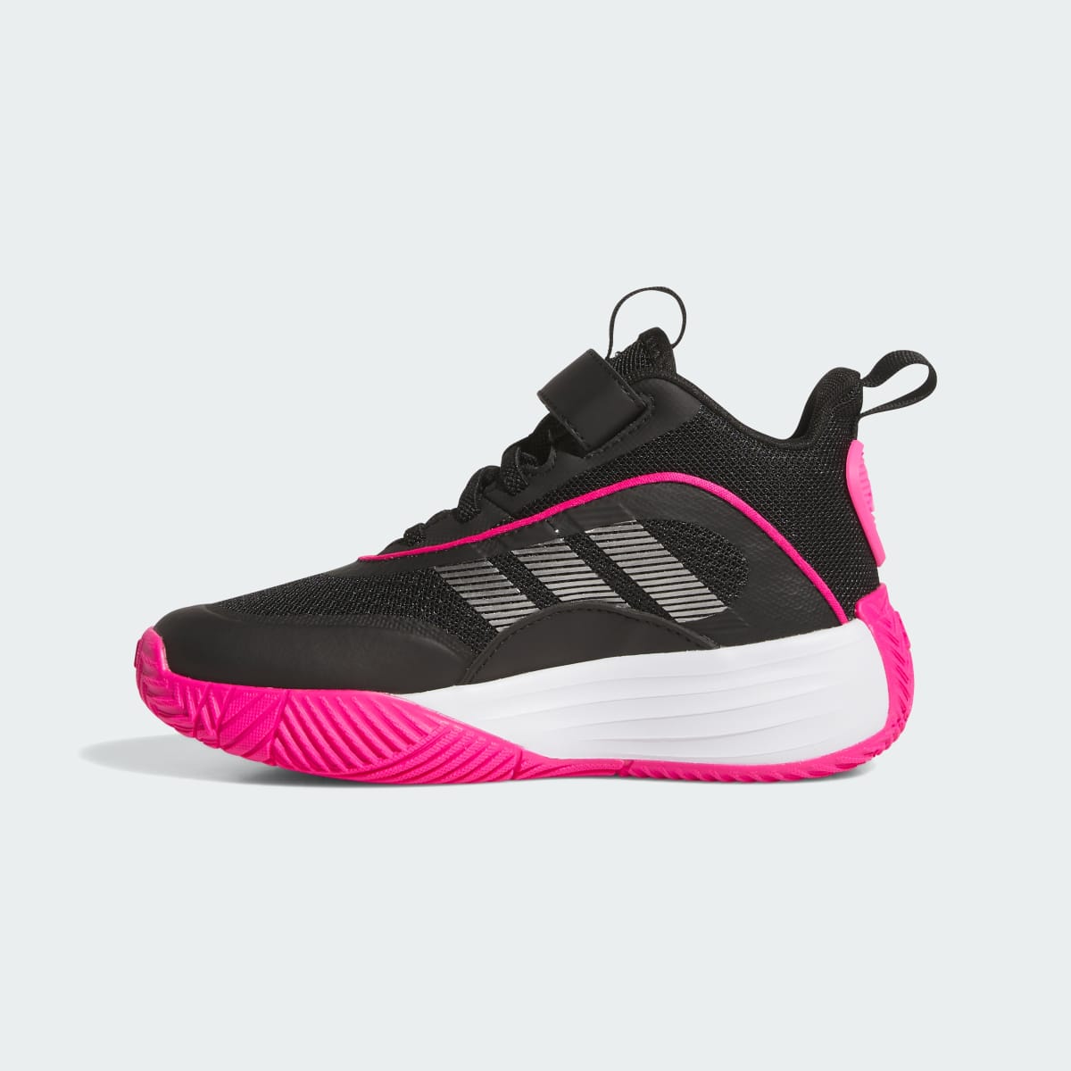 Overkicks - Adidas Ownthegame 3.0 Core Black Iron Metallic Shock Pink (GS) (JQ7941) - imagen 6