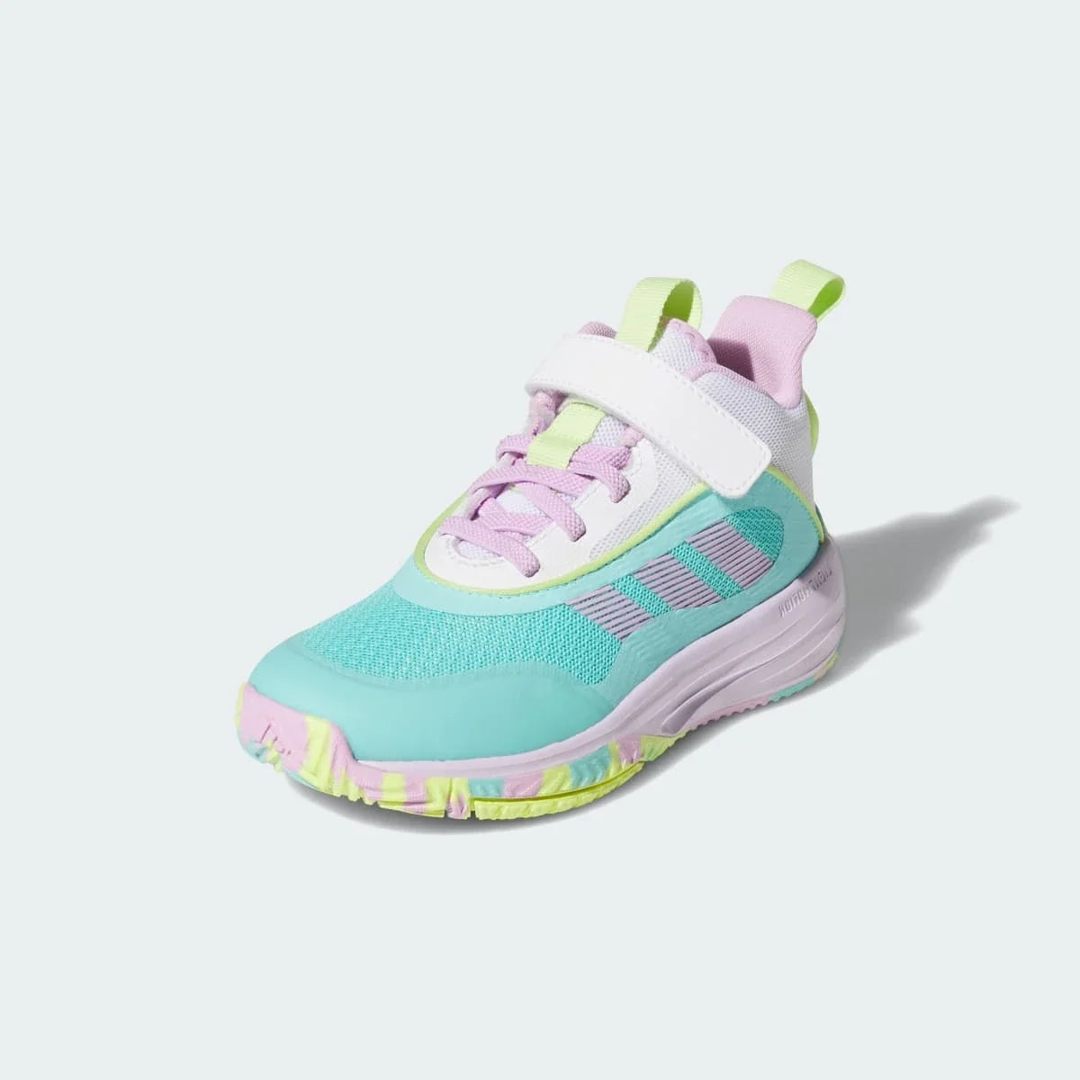 Overkicks - Adidas Ownthegame 3.0 Flash Aqua Bliss Lilac White (GS) (JS2179) - imagen 2