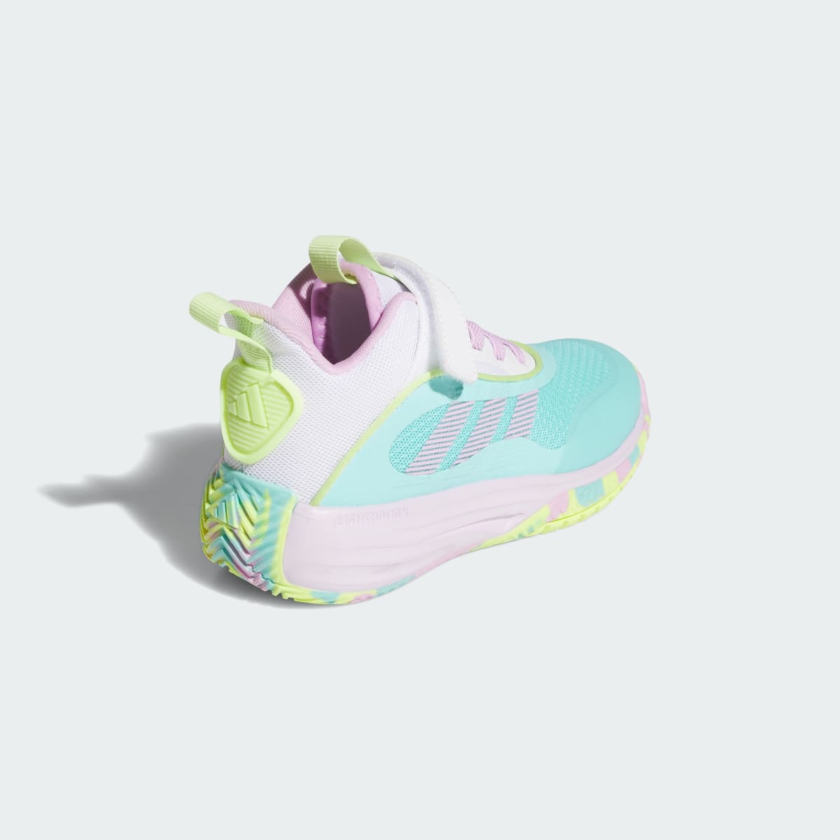 Overkicks - Adidas Ownthegame 3.0 Flash Aqua Bliss Lilac White (GS) (JS2179) - imagen 5