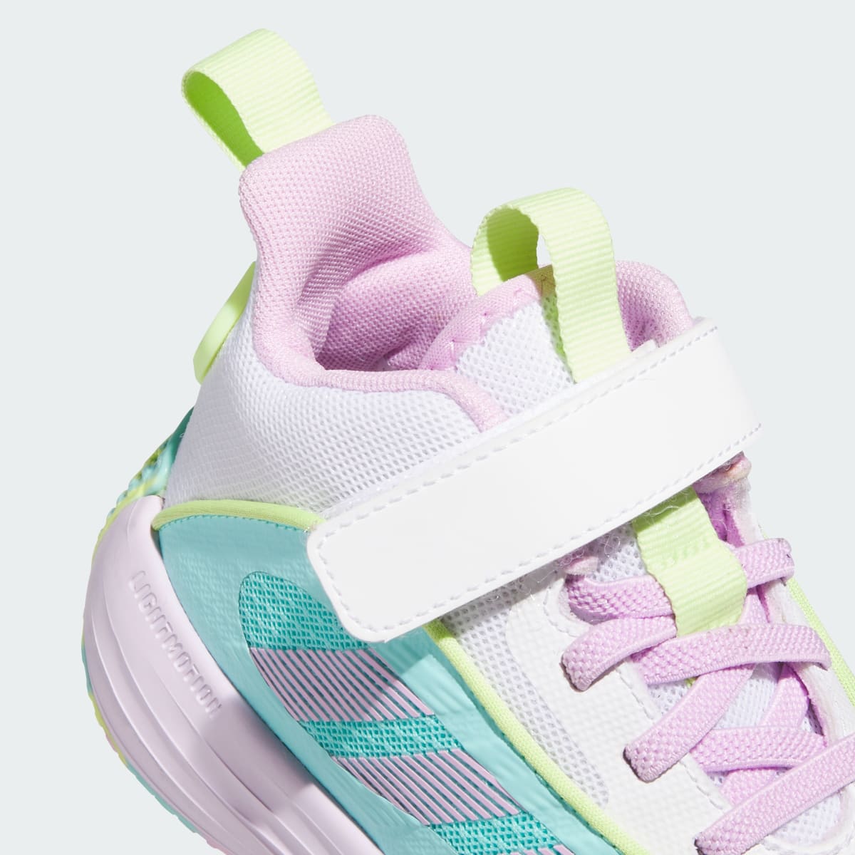 Overkicks - Adidas Ownthegame 3.0 Flash Aqua Bliss Lilac White (GS) (JS2179) - imagen 8