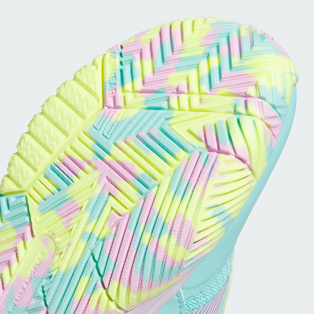Overkicks - Adidas Ownthegame 3.0 Flash Aqua Bliss Lilac White (GS) (JS2179) - imagen 9
