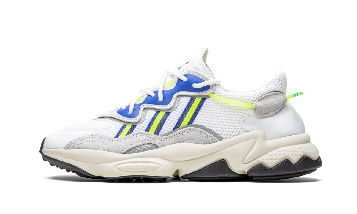 Overkicks - Adidas Ozweego Cloud White Solar Yellow (EE7009) - vista lateral