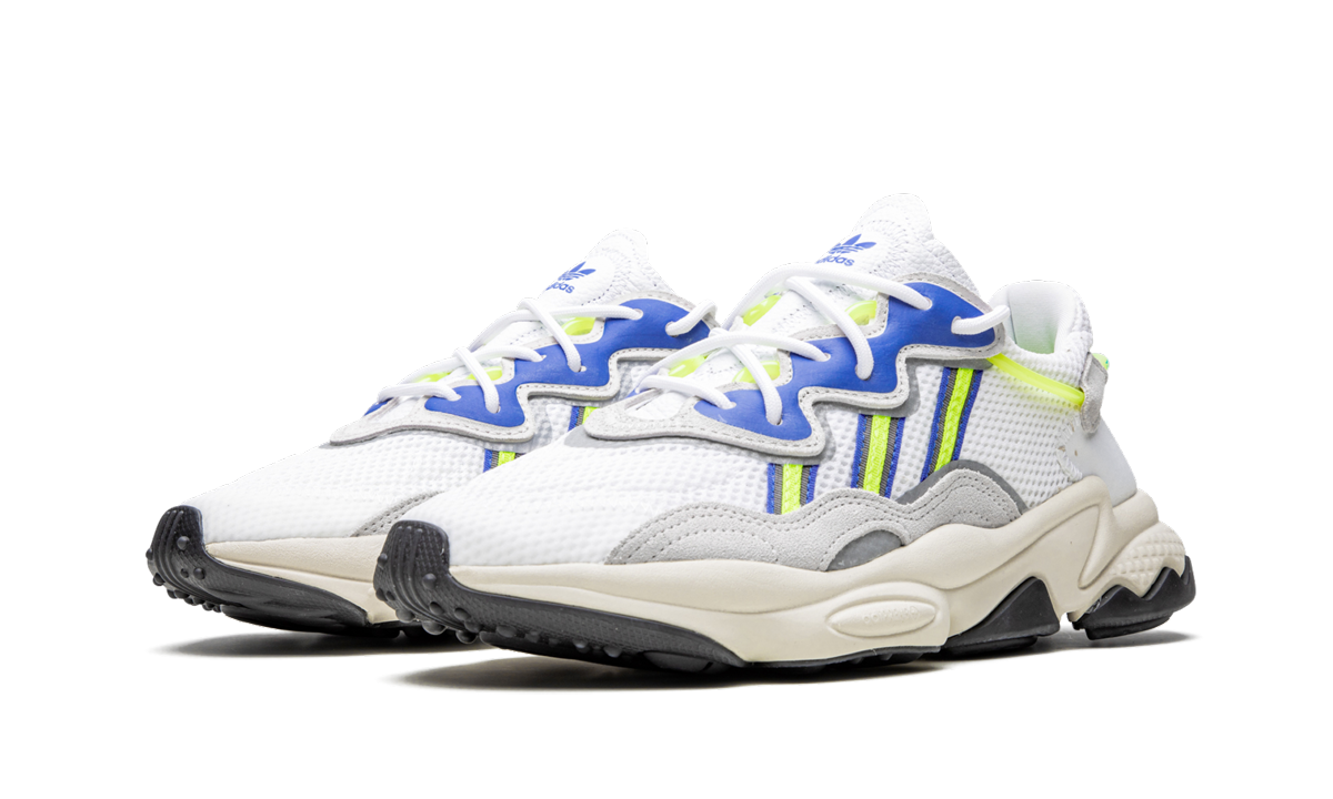 Overkicks - Adidas Ozweego Cloud White Solar Yellow (EE7009) - vista trasera