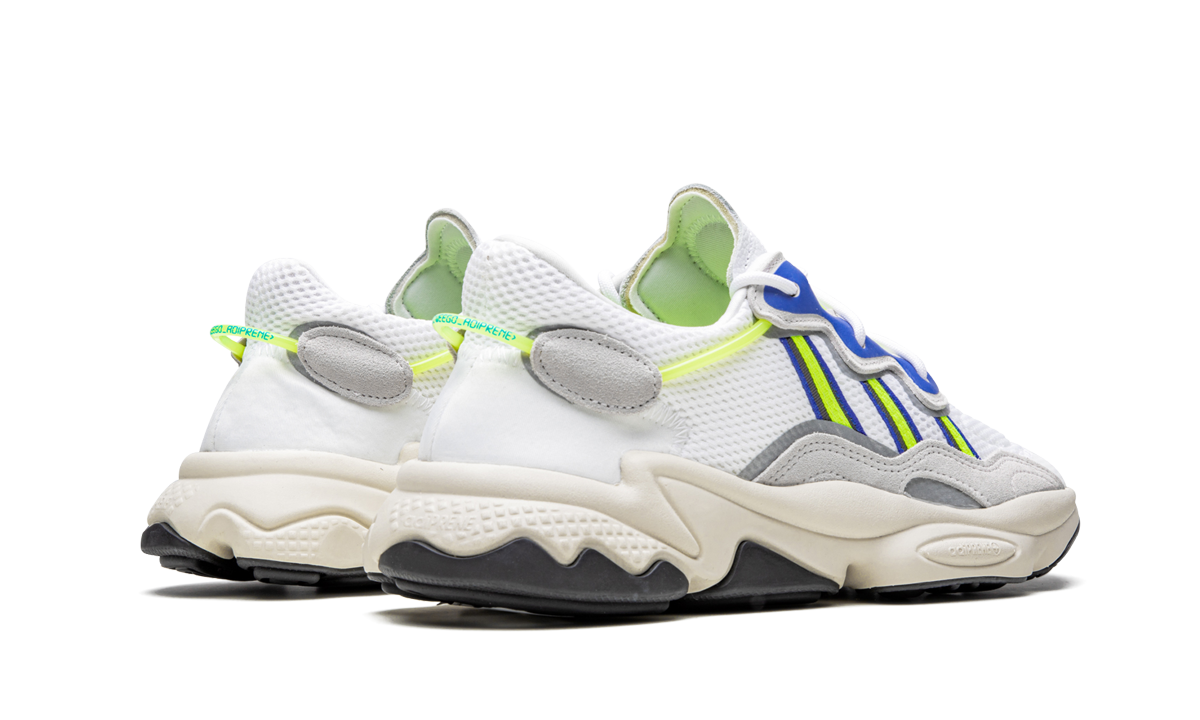 Overkicks - Adidas Ozweego Cloud White Solar Yellow (EE7009) - par completo