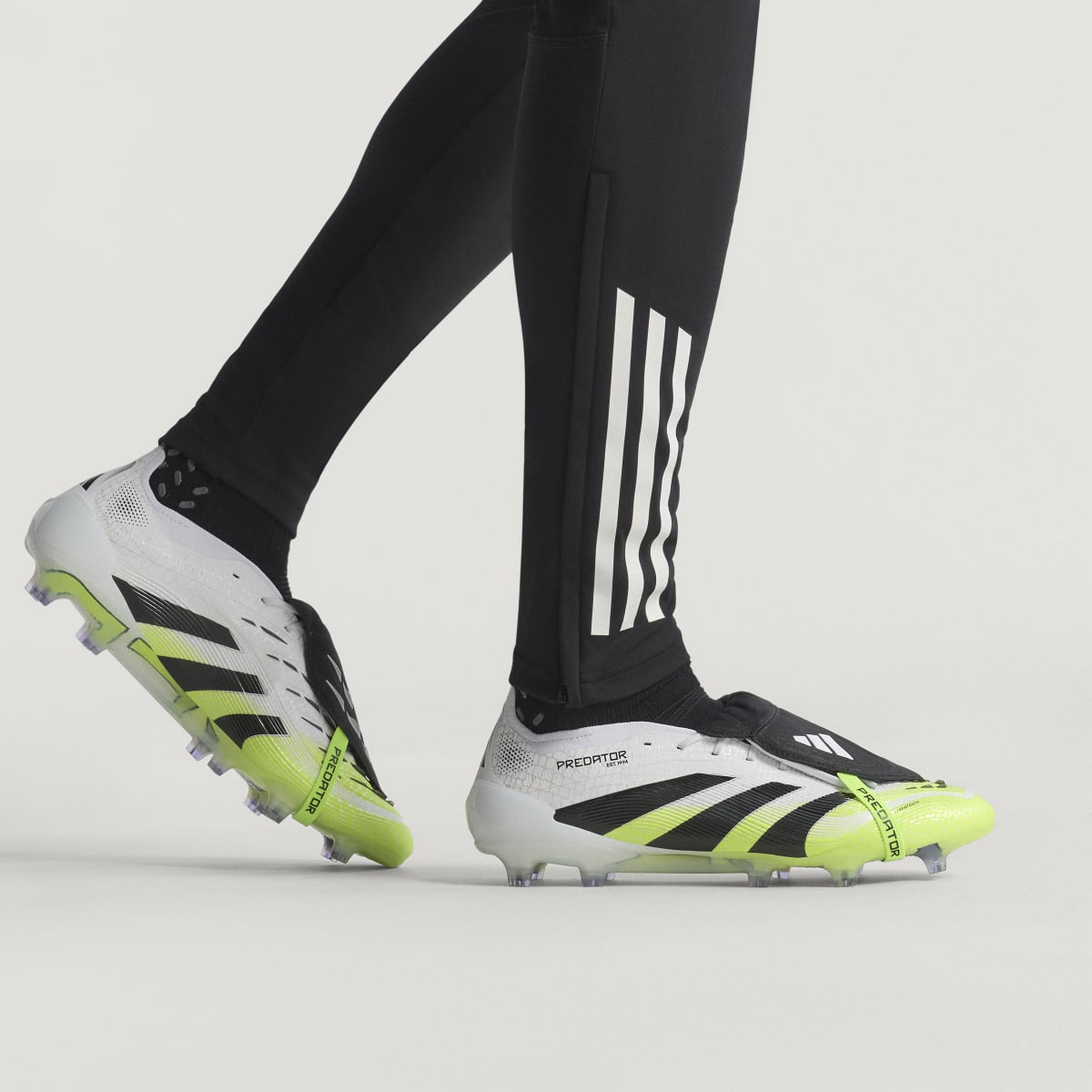Overkicks - Adidas Predator Elite Foldover Tongue FG Lucid Lemon Pack (JI1092) - vista trasera