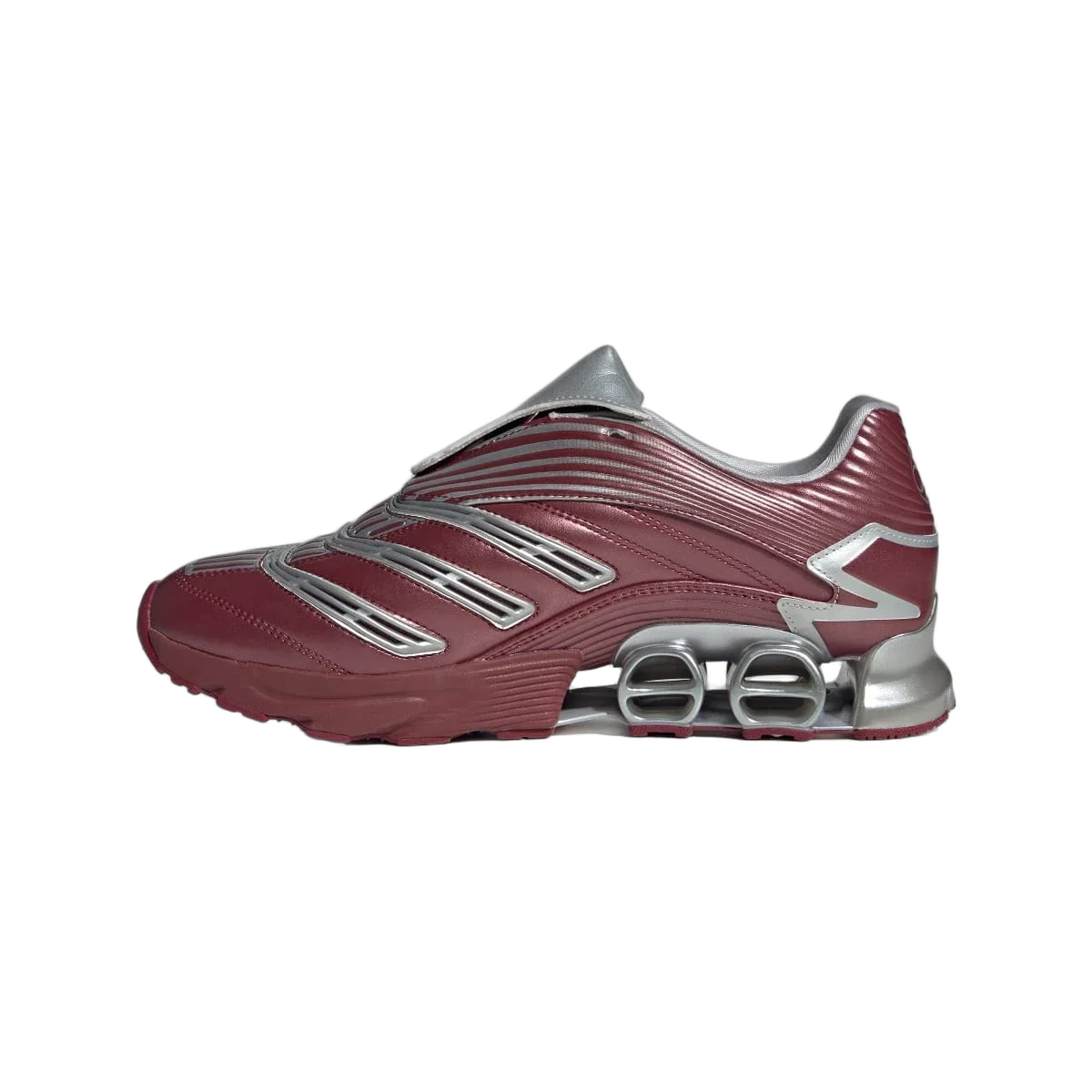 Overkicks - Adidas Predator Megaride Burgundy Silver Metallic (JS1554) - detalle talon