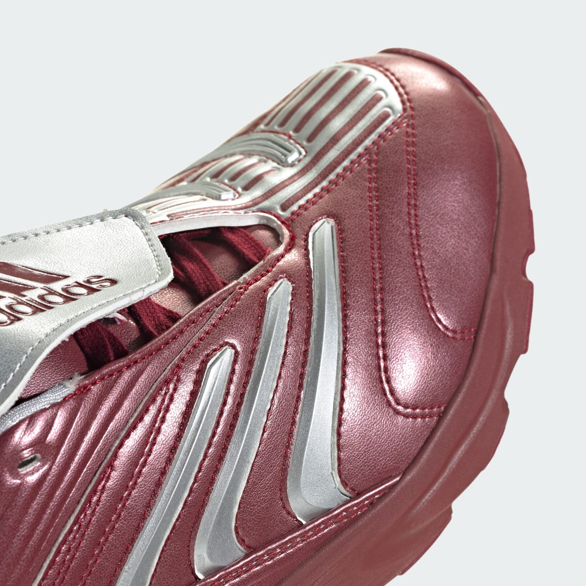 Overkicks - Adidas Predator Megaride Burgundy Silver Metallic (JS1554) - detalle