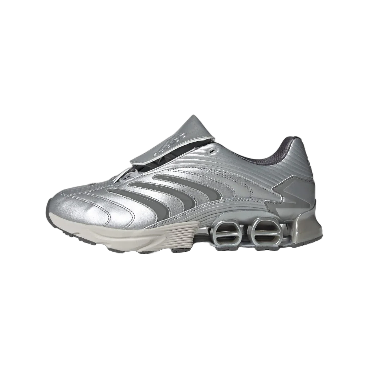 Overkicks - Adidas Predator Megaride Grey Silver Metallic (JS1555) - vista lateral
