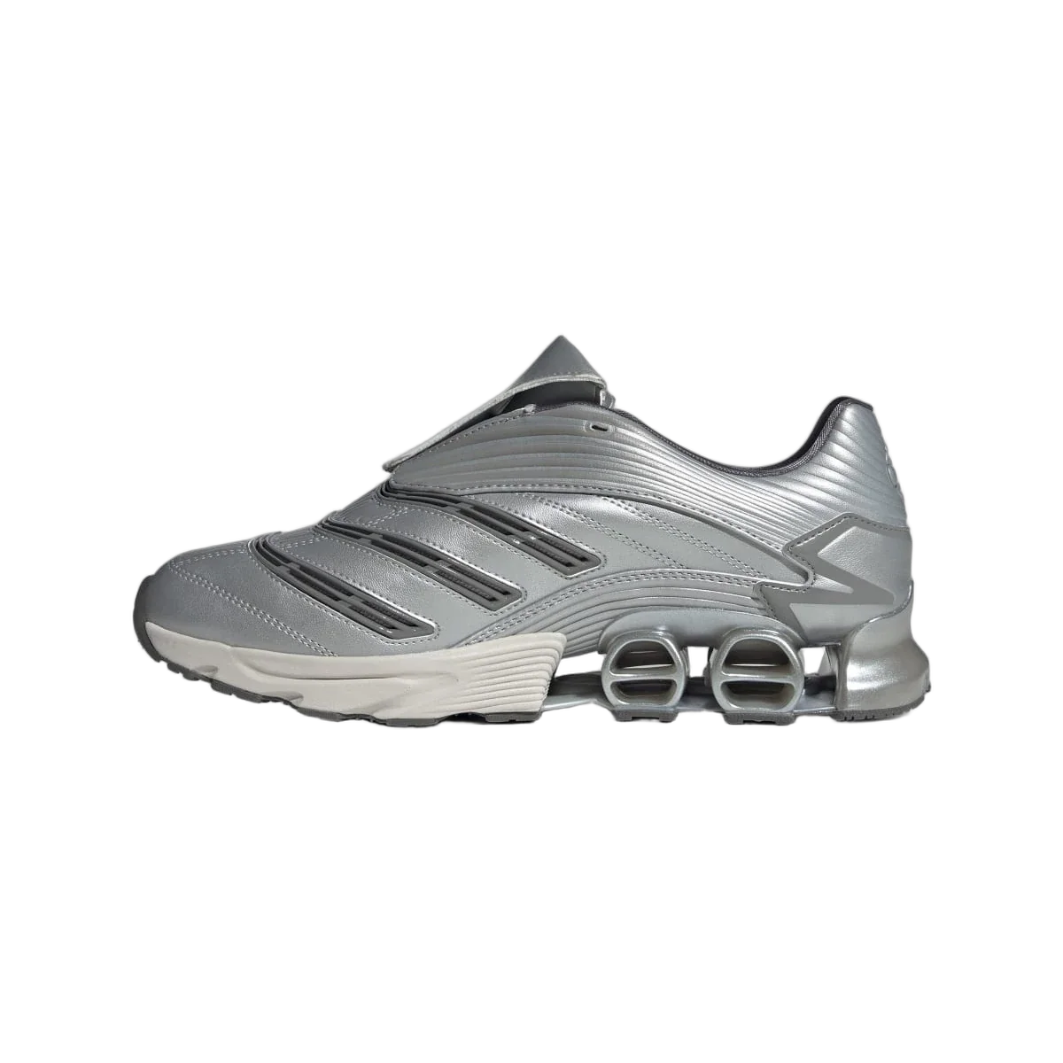 Overkicks - Adidas Predator Megaride Grey Silver Metallic (JS1555) - detalle talon