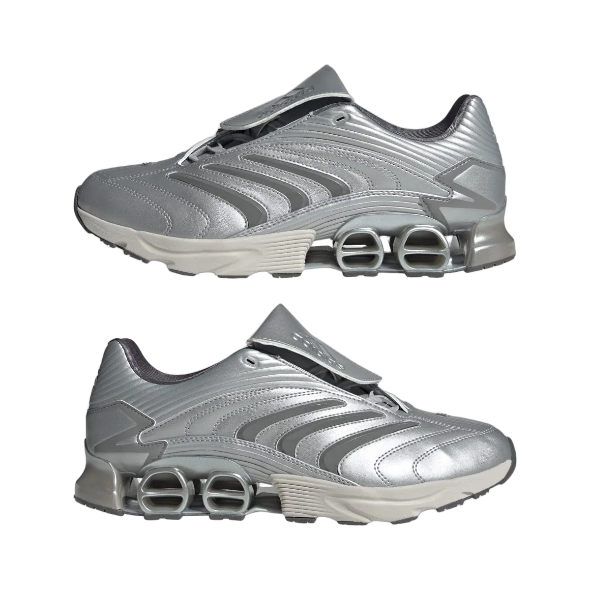 Overkicks - Adidas Predator Megaride Grey Silver Metallic (JS1555) - detalle lateral interior