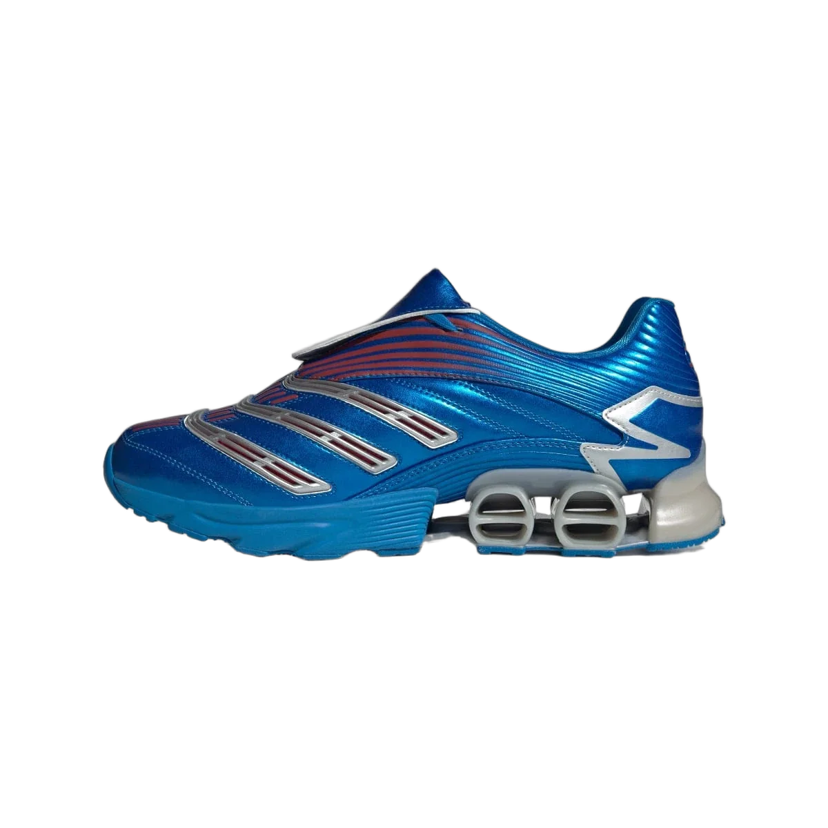 Overkicks - Adidas Predator Megaride Metallic Blue (JI3515) - detalle talon