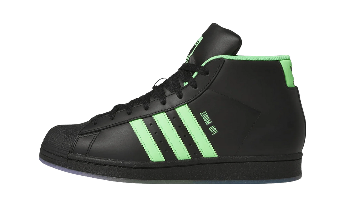 Overkicks - Adidas Pro Model Black Lime Burst (JR7589) - vista lateral