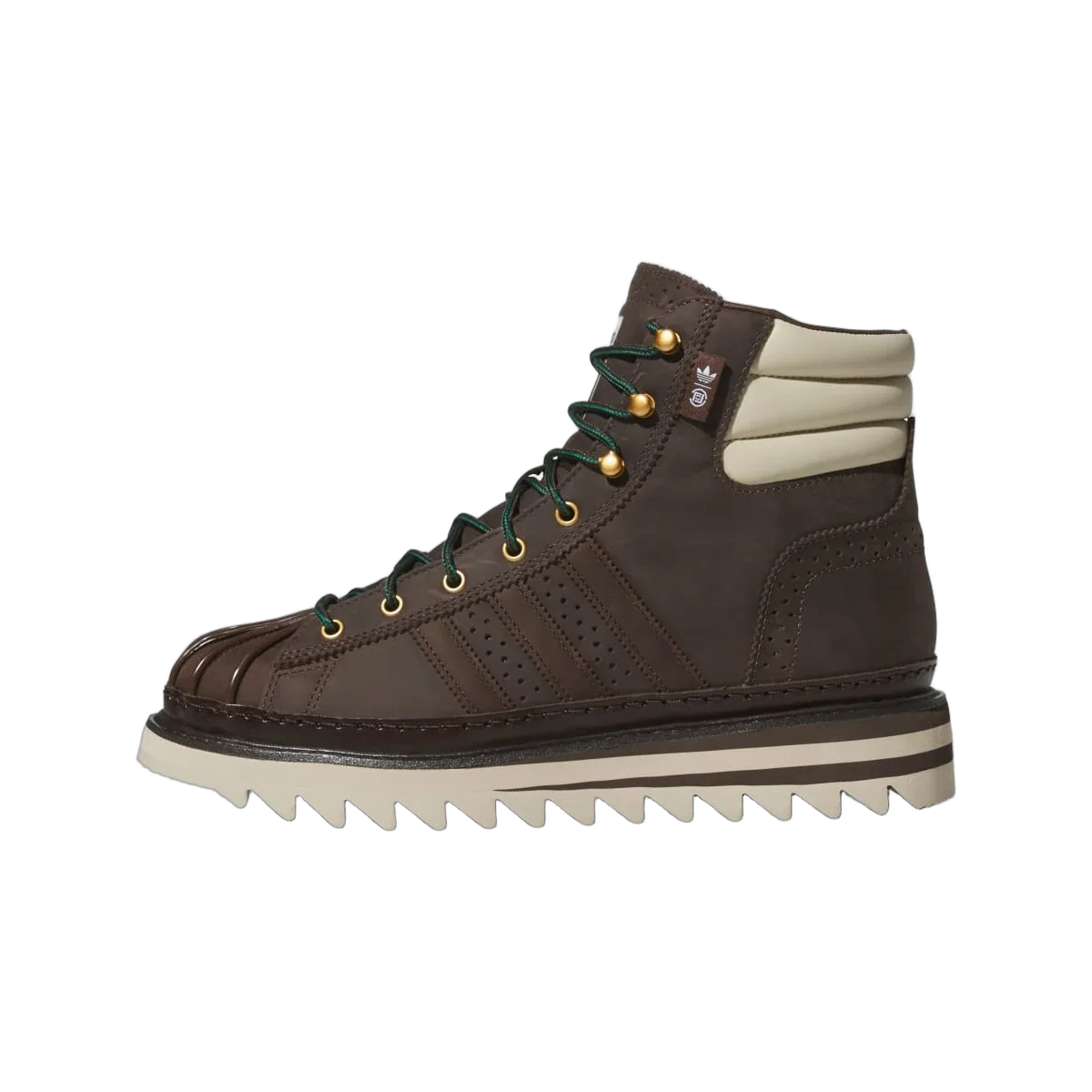 Overkicks - Adidas Pro Model CLOT by Edison Chen Dark Brown (JQ1263) - vista lateral