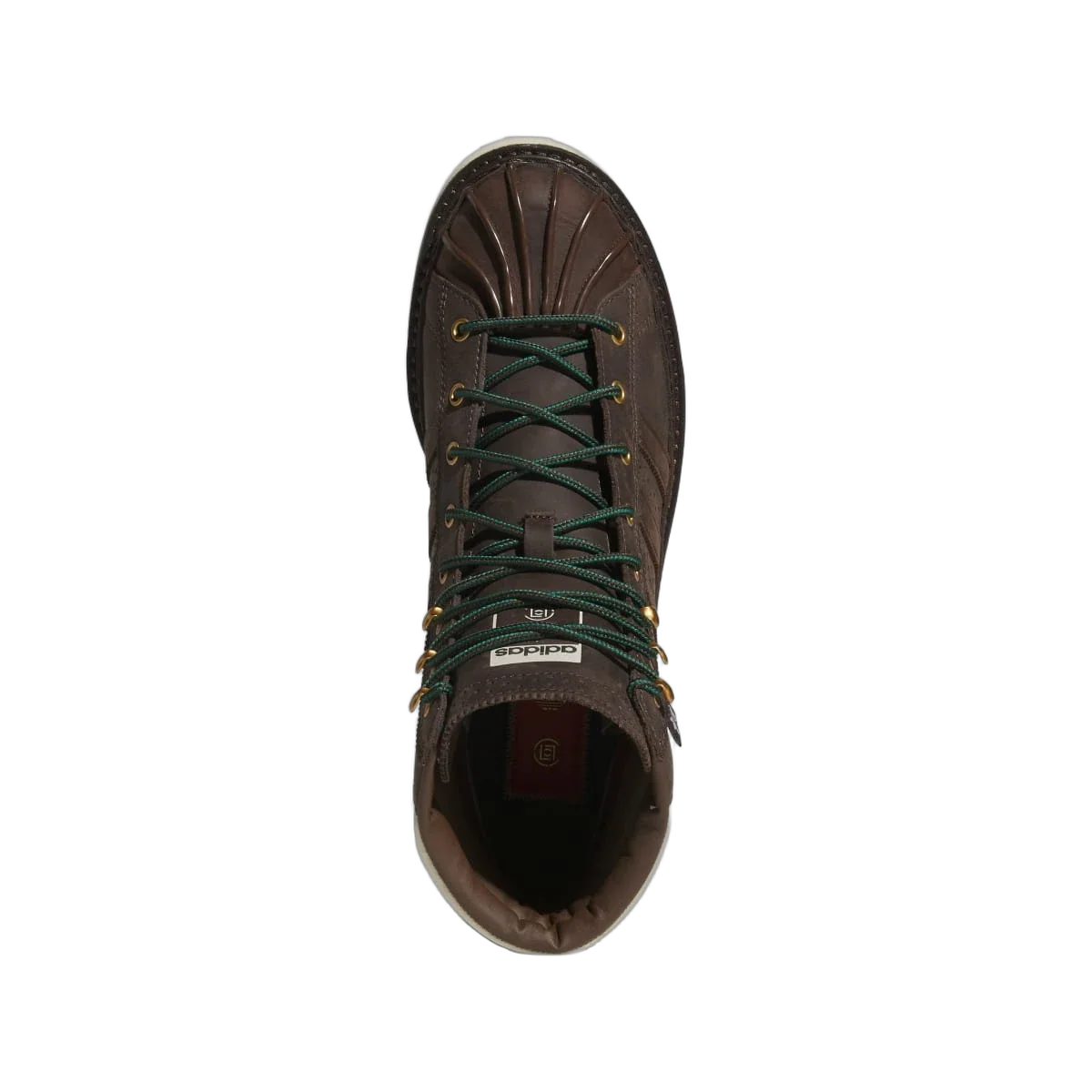 Overkicks - Adidas Pro Model CLOT by Edison Chen Dark Brown (JQ1263) - vista trasera
