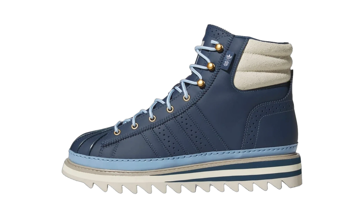 Overkicks - Adidas Pro Model CLOT by Edison Chen Mineral Blue (JQ1260) - vista lateral