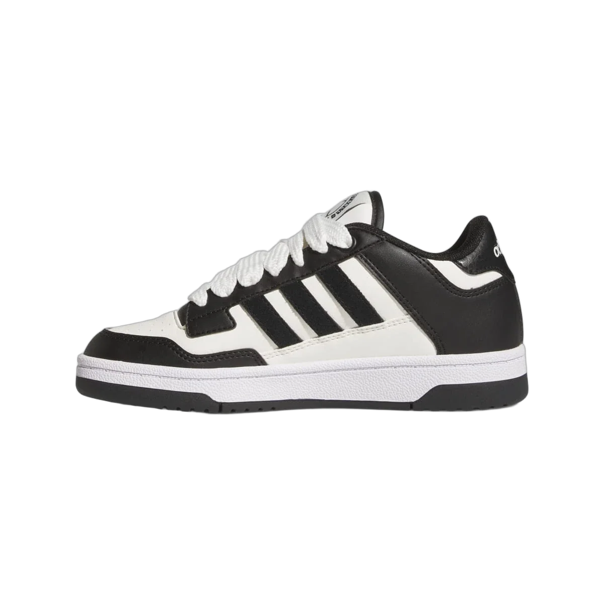Overkicks - Adidas Rapid Court Low Core Black Cloud White (GS) (JR0166) - imagen 6