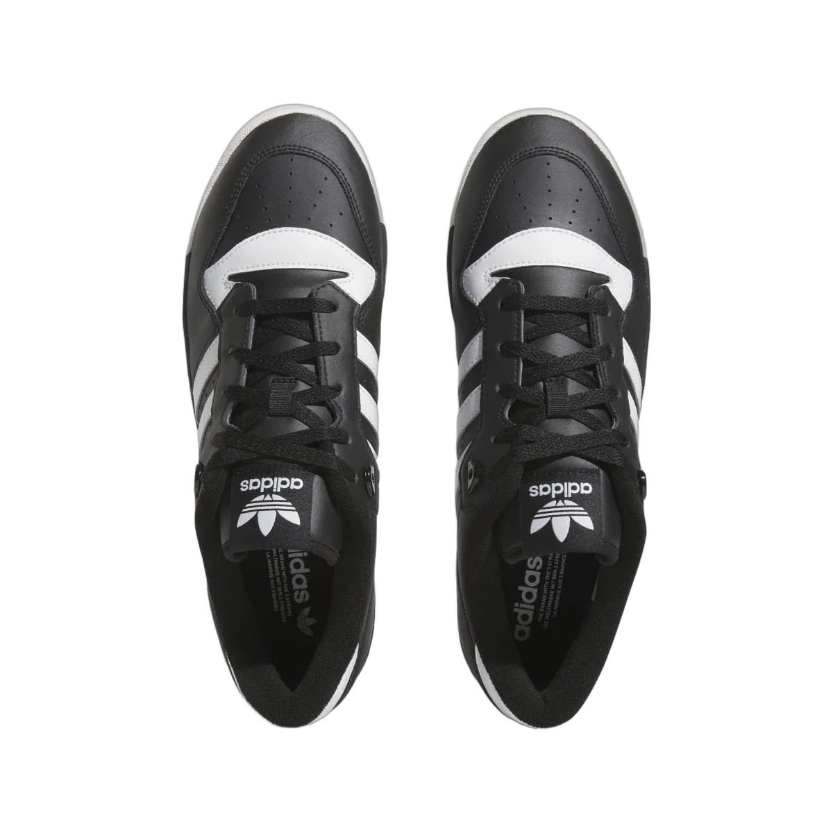 Overkicks - Adidas Rivalry Low Core Black Cloud White (FZ6327) - vista trasera