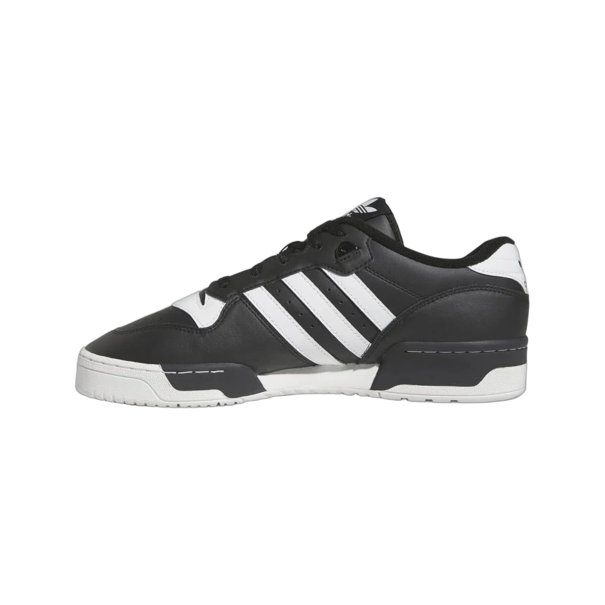 Overkicks - Adidas Rivalry Low Core Black Cloud White (FZ6327) - detalle talon