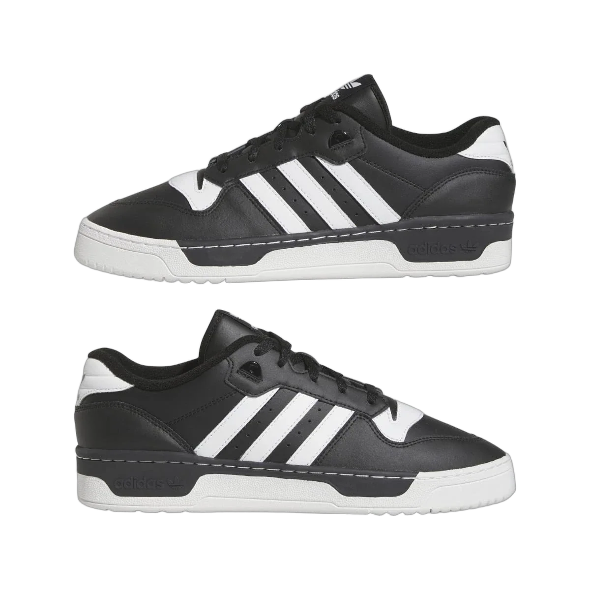 Overkicks - Adidas Rivalry Low Core Black Cloud White (FZ6327) - detalle lateral interior