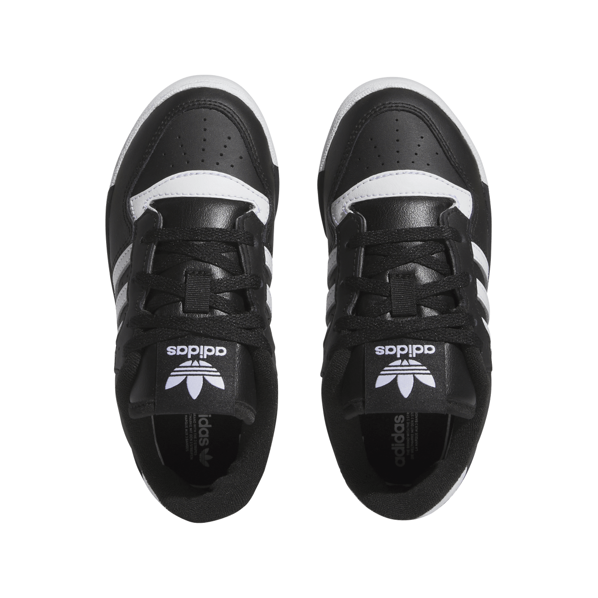 Overkicks - Adidas Rivalry Low Core Black Cloud White (PS) (IF5248) - imagen 3