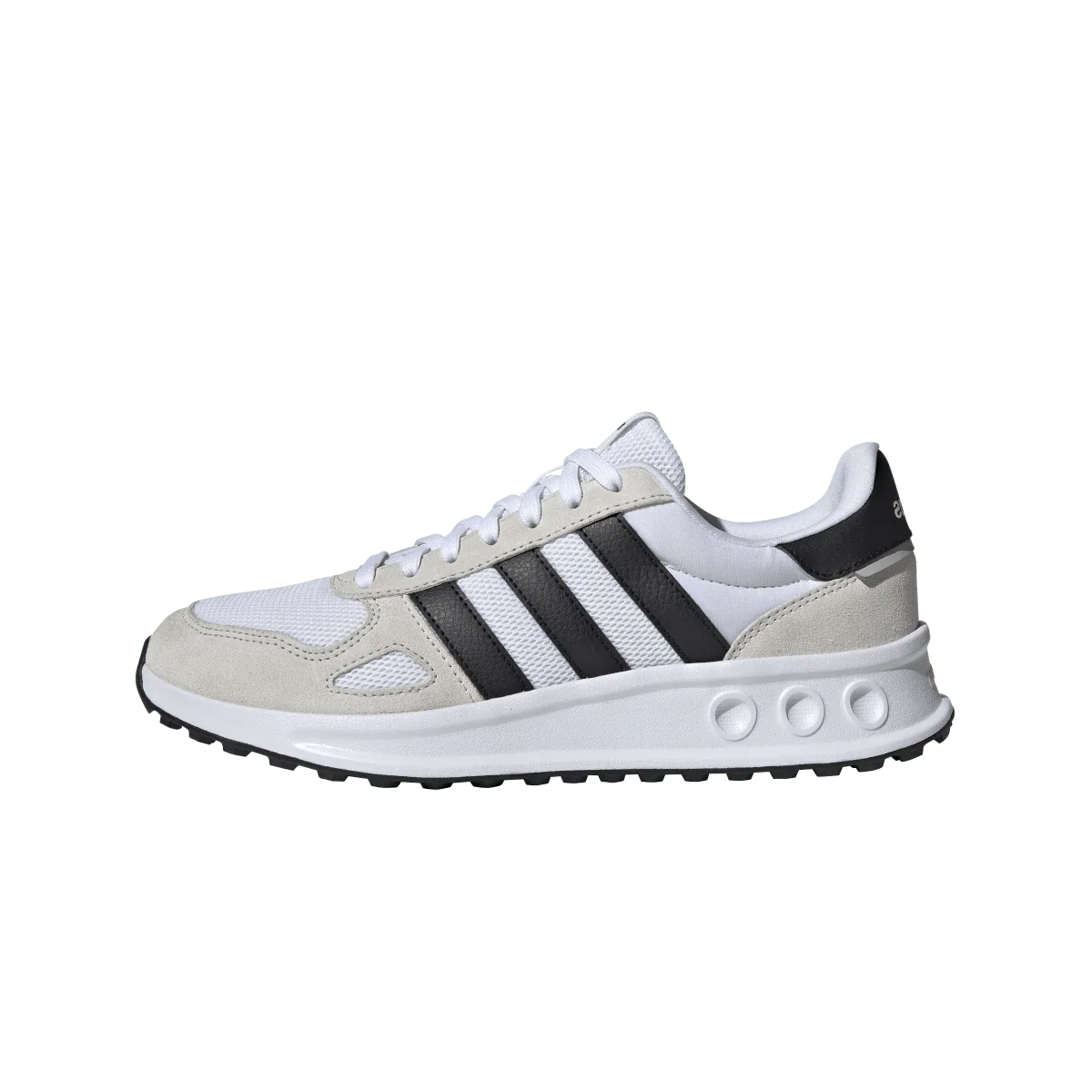 Overkicks - Adidas Run 84 White Black Crystal White (IH8612) - vista lateral