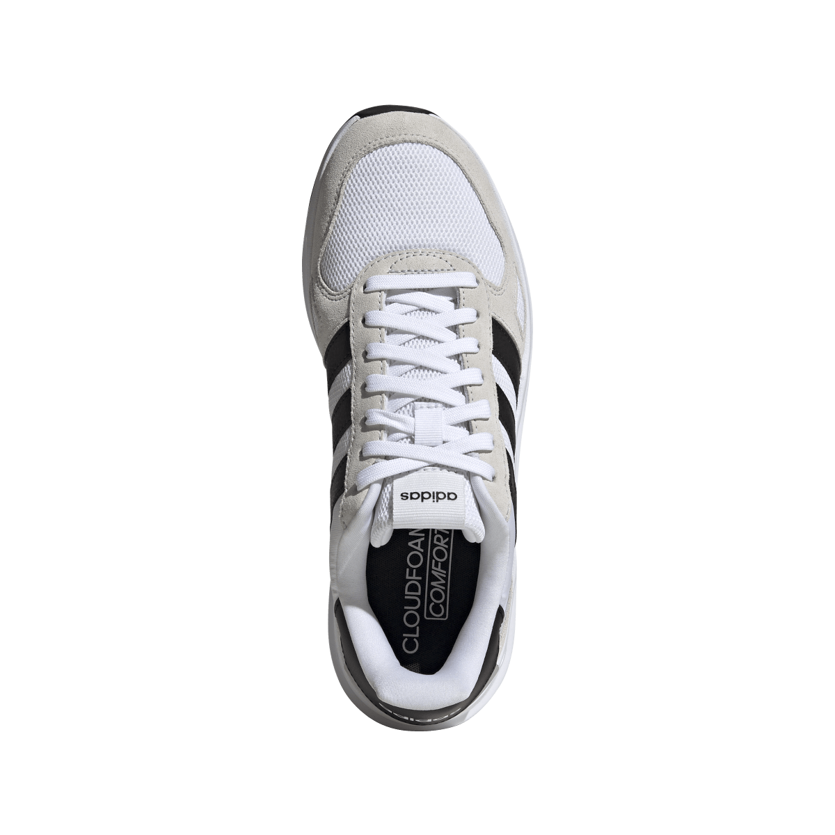 Overkicks - Adidas Run 84 White Black Crystal White (IH8612) - par completo