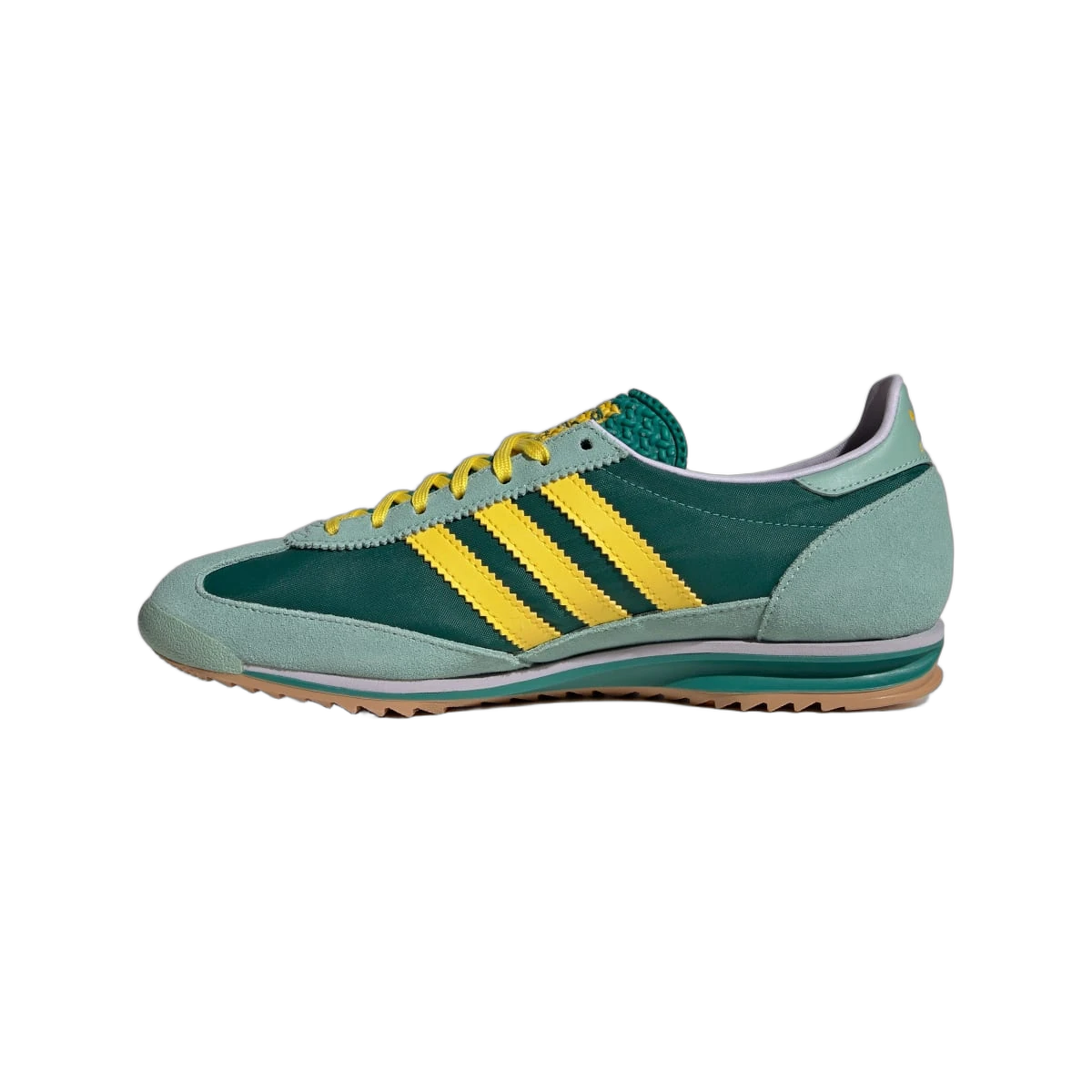 Overkicks - Adidas SL 72 Active Green Yellow (JH7391) - detalle talón