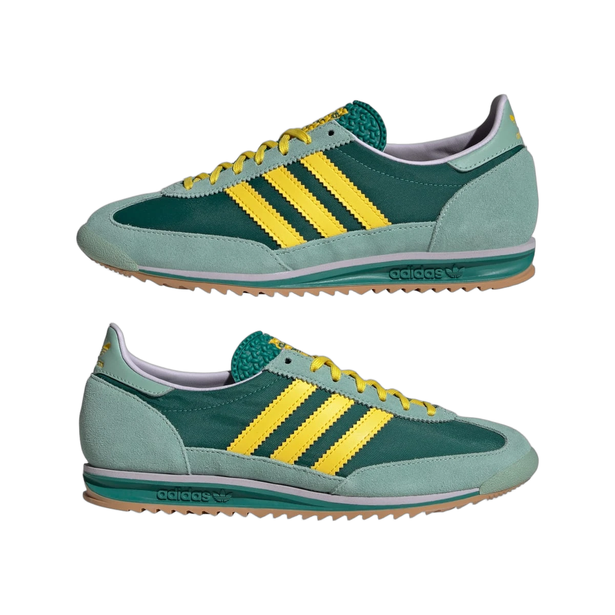 Overkicks - Adidas SL 72 Active Green Yellow (JH7391) - detalle lateral interior