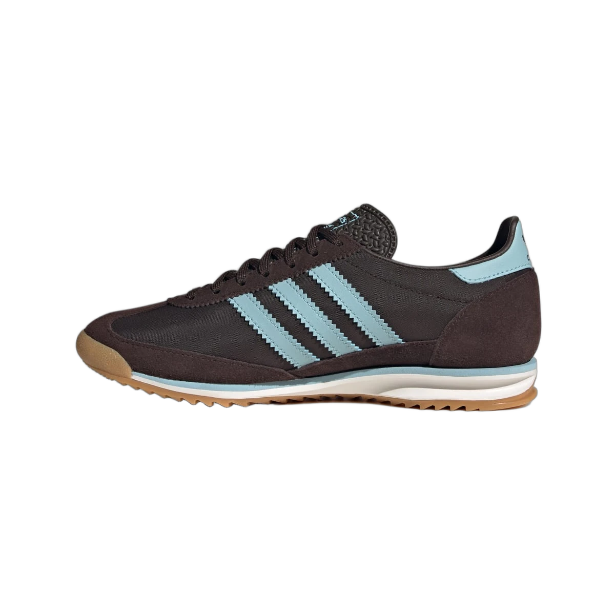 Overkicks - Adidas SL 72 OG Aurora Coffee Icey Blue (IH4521) - detalle talón