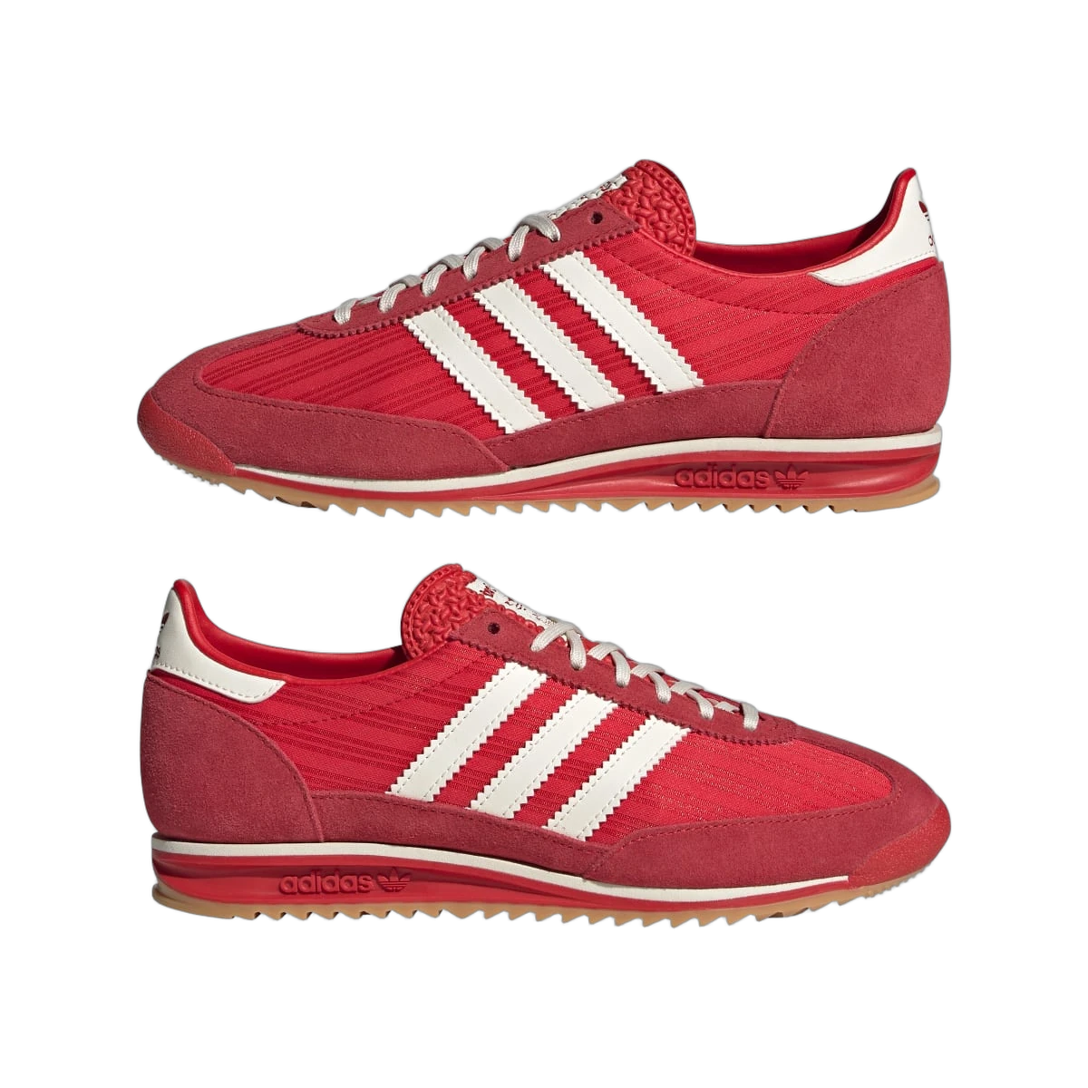 Overkicks - Adidas SL 72 OG Better Scarlet Cream White Gum (JQ8315) - detalle lateral interior