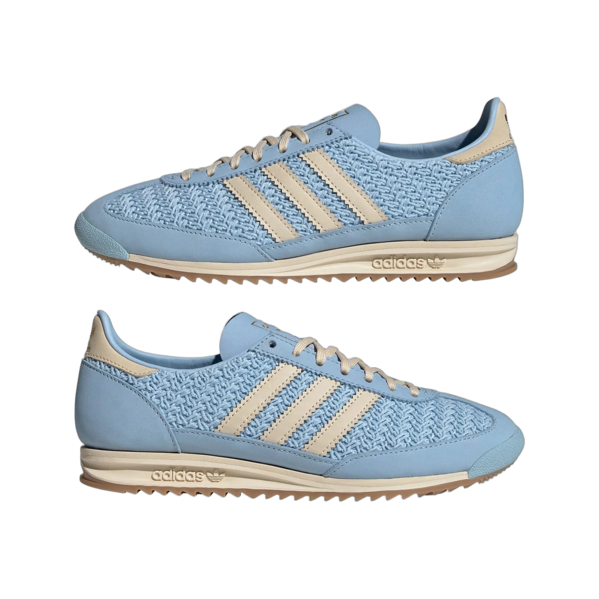 Overkicks - Adidas SL 72 OG Clear Sky Sand Strata Cream White (JR4230) - detalle lateral interior