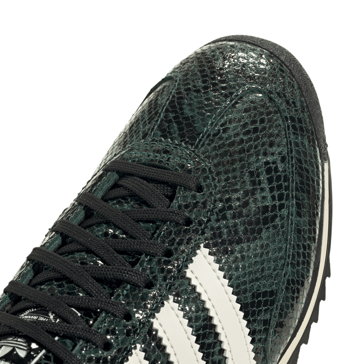 Overkicks - Adidas SL 72 OG Collegiate Green Snakeskin (JS3982) - detalle lateral interior