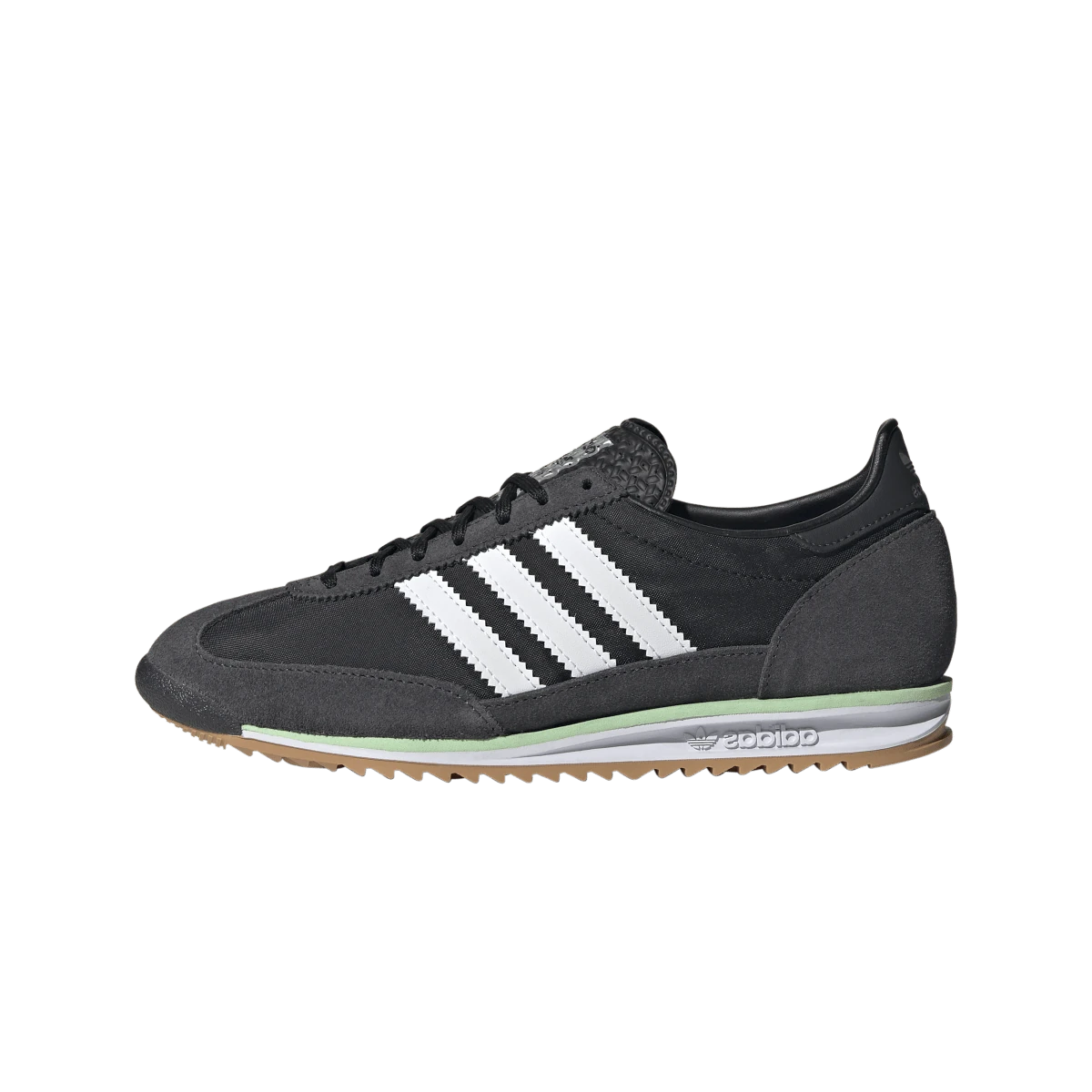 Overkicks - Adidas SL 72 OG Core Black Cloud White Carbon (JH7390) - vista lateral