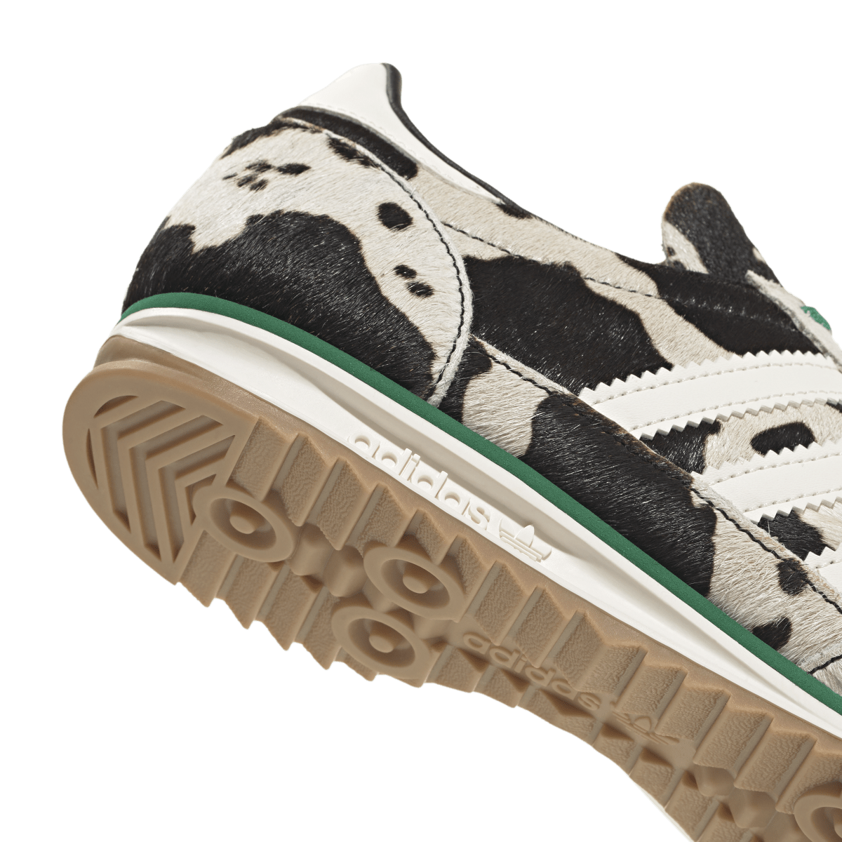 Overkicks - Adidas SL 72 OG Cow Print Black White (JR1639) - detalle lateral interior