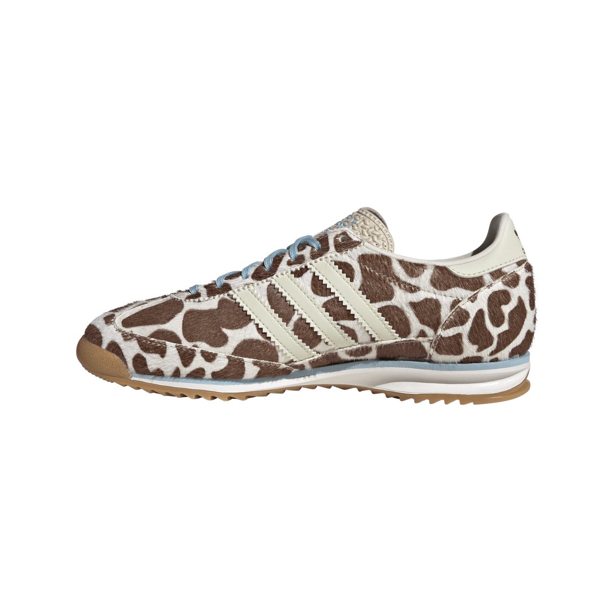 Overkicks - Adidas SL 72 OG Cow Print Crystal Linen (KH8967) - detalle talón