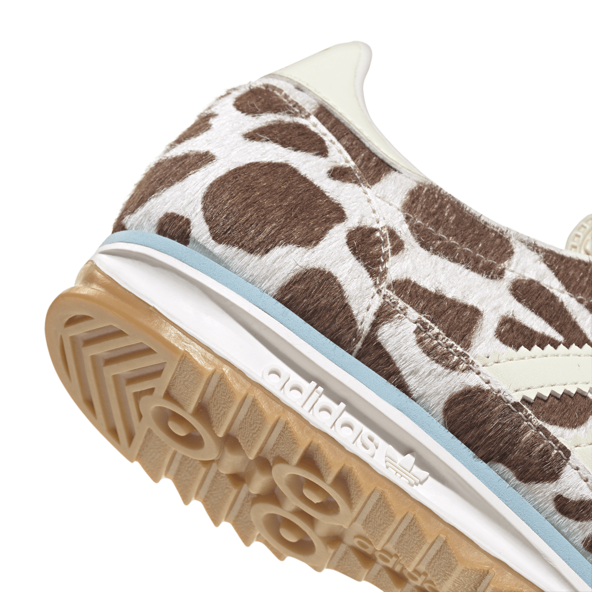 Overkicks - Adidas SL 72 OG Cow Print Crystal Linen (KH8967) - detalle lateral interior
