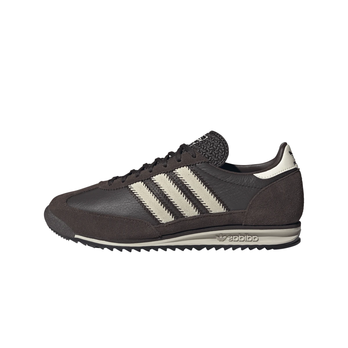 Overkicks - Adidas SL 72 OG Dark Brown Cream White (JS3983) - vista lateral