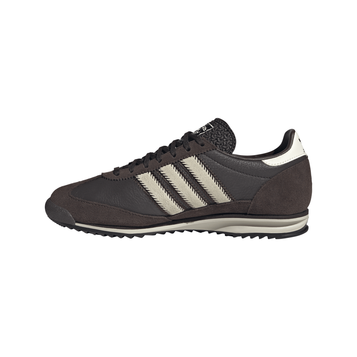 Overkicks - Adidas SL 72 OG Dark Brown Cream White (JS3983) - detalle talón