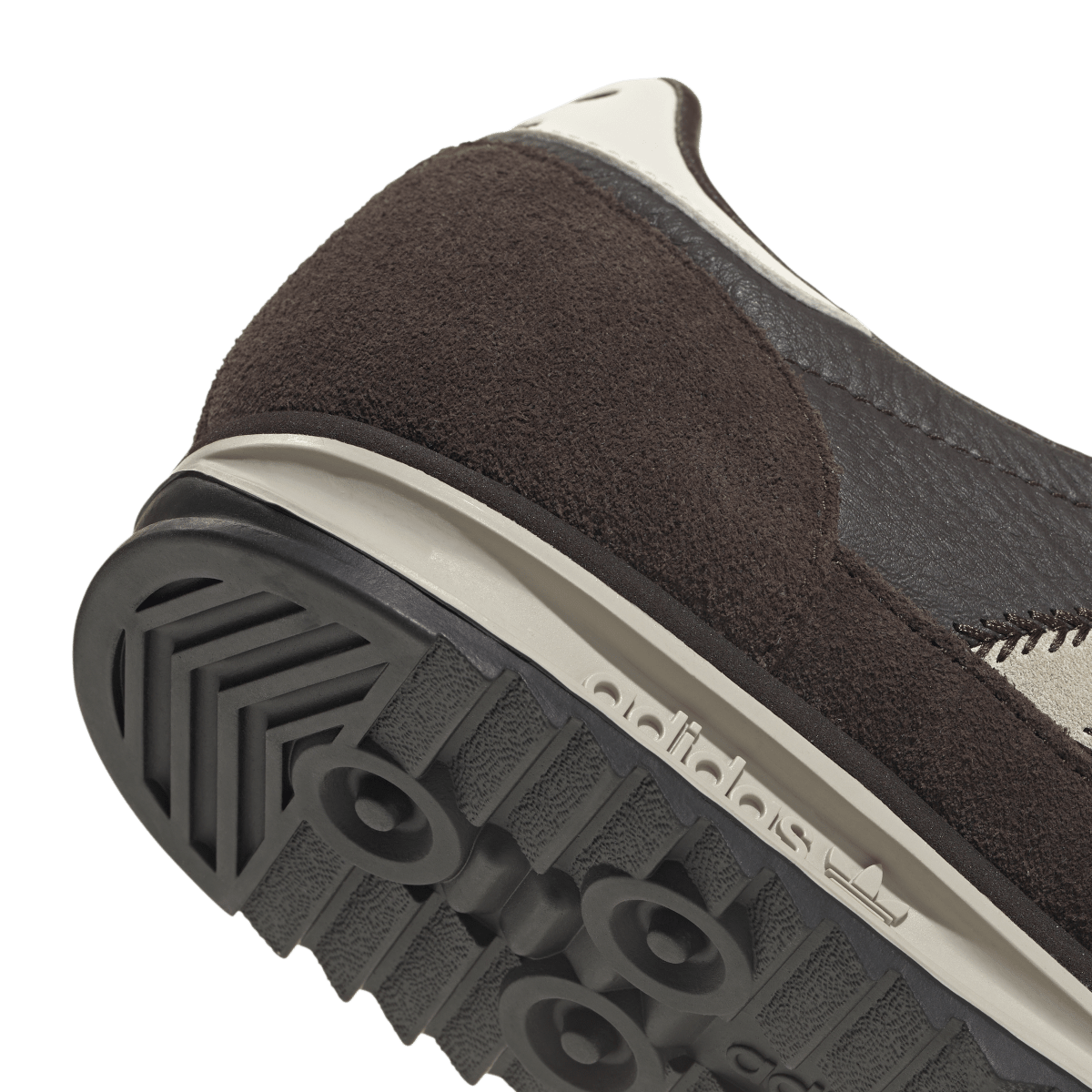 Overkicks - Adidas SL 72 OG Dark Brown Cream White (JS3983) - detalle lateral interior