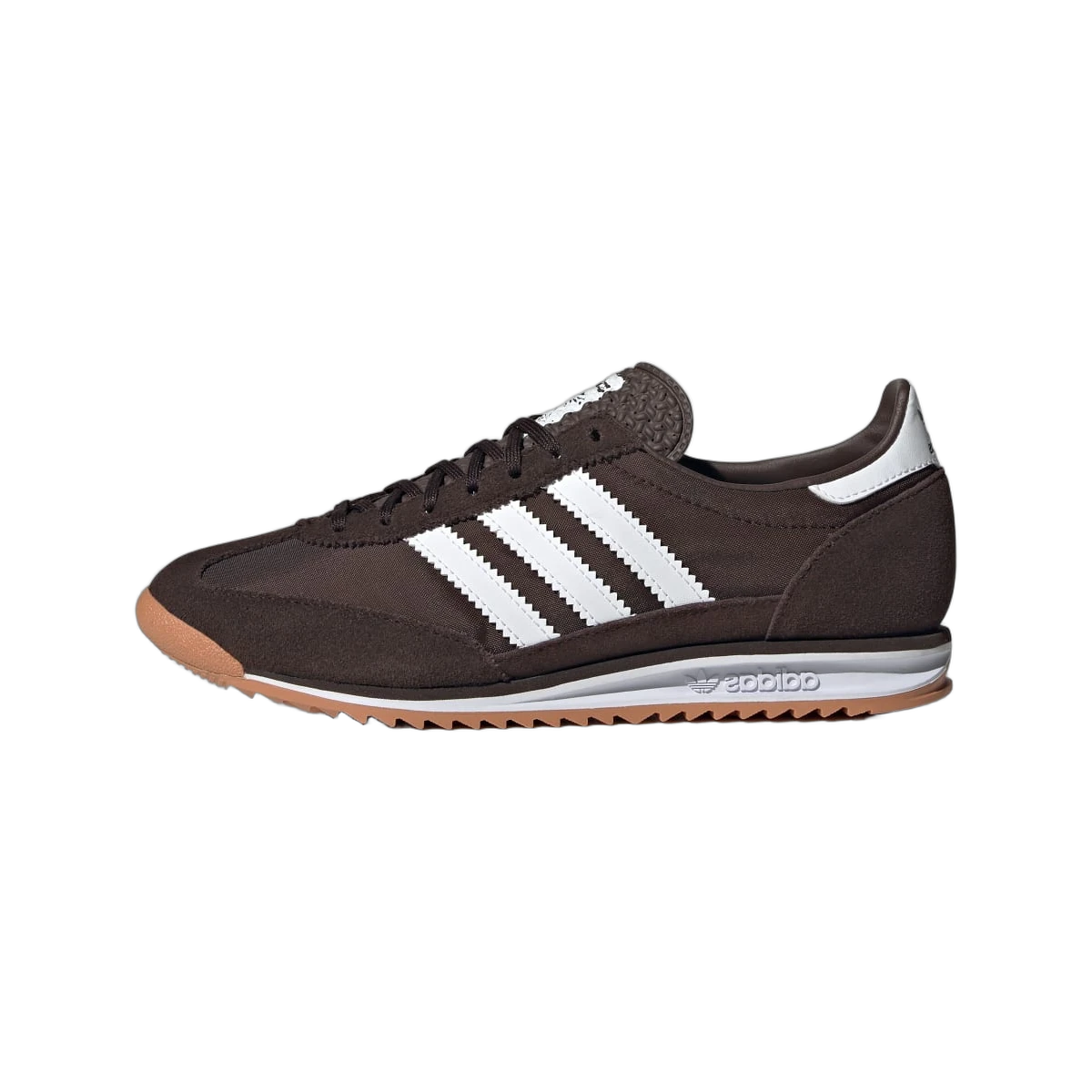 Overkicks - Adidas SL 72 OG Dark Brown White (JI0188) - vista lateral