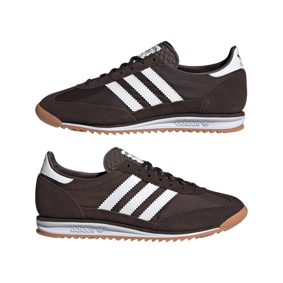 Overkicks - Adidas SL 72 OG Dark Brown White (JI0188) - detalle lateral interior