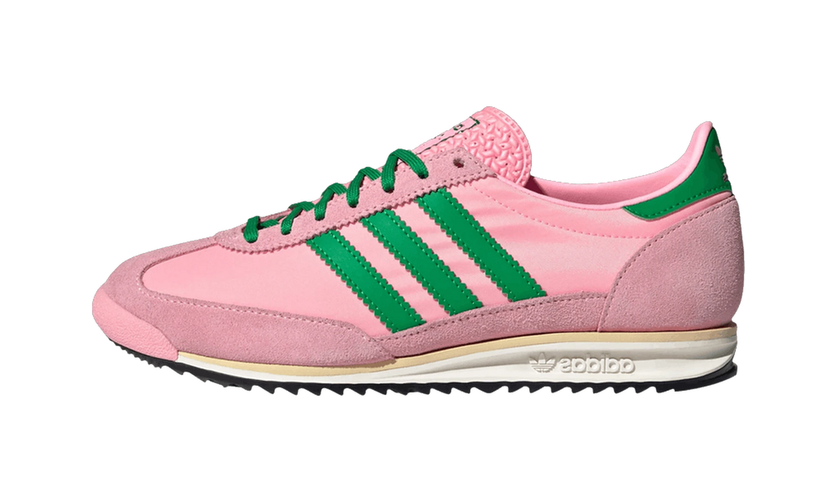 Overkicks - Adidas SL 72 OG Glow Pink Green Core Black (JQ8309) - vista lateral