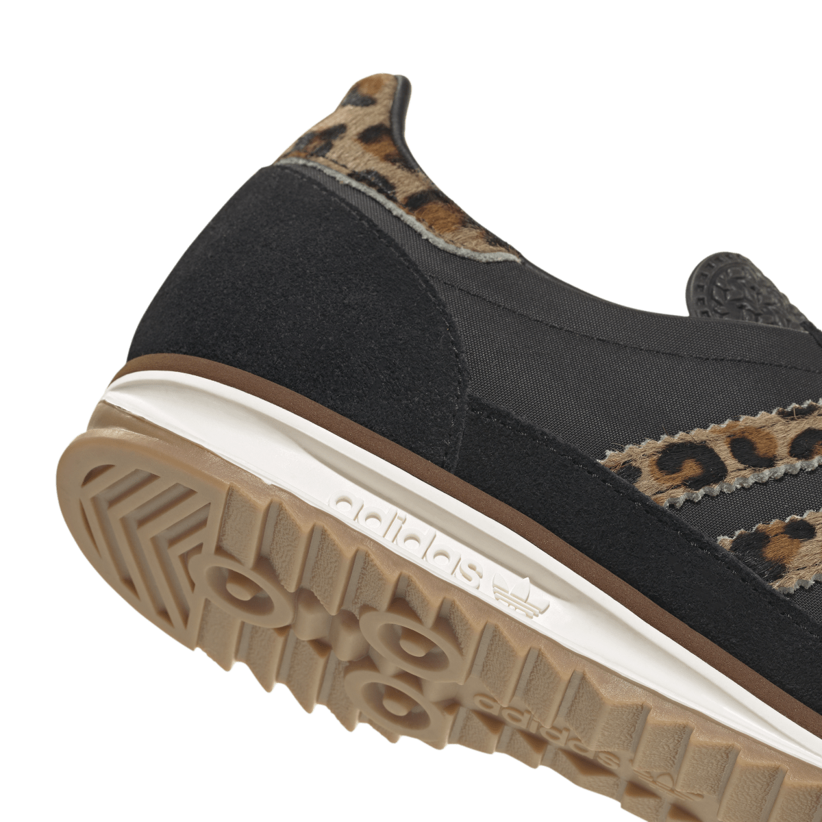 Overkicks - Adidas SL 72 OG Leopard Black Gum (JR1640) - detalle lateral interior