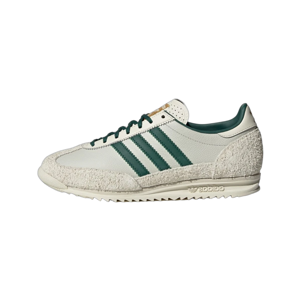 Overkicks - Adidas SL 72 OG Off White Collegiate Green (IF1940) - vista lateral