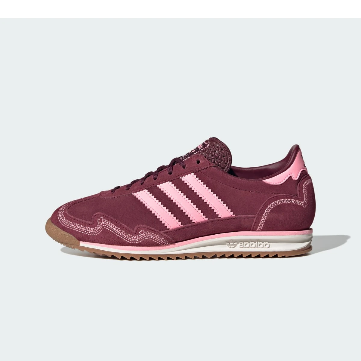 Overkicks - Adidas SL 72 OG Pink Spark Shadow Red (IH6684) - vista lateral